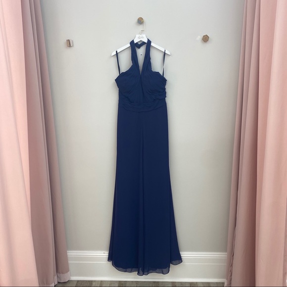 sapphire bridesmaid dress